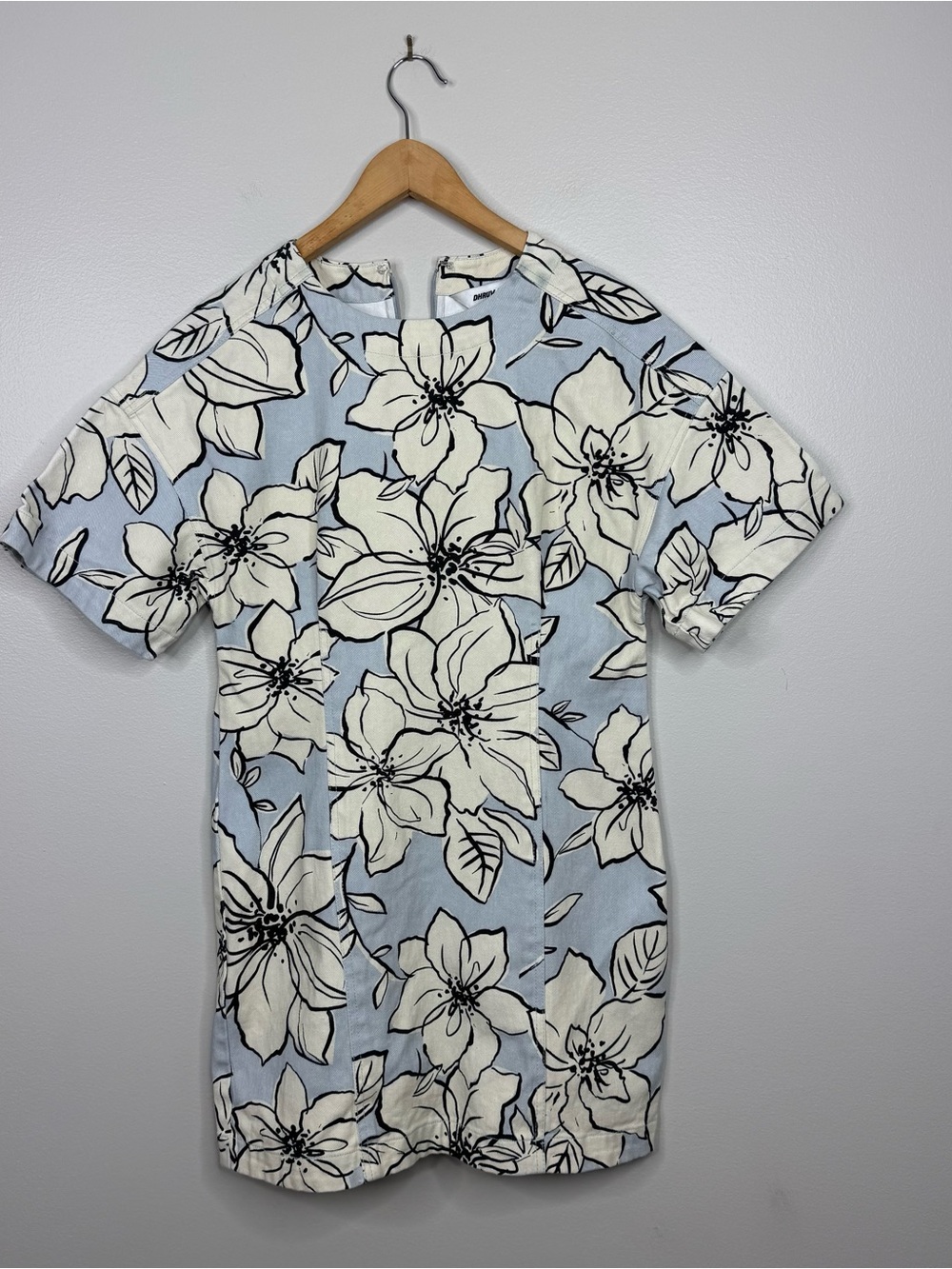 Anthropologie Dhurv Kapoor Short Sleeve Denim Mini Dress Small